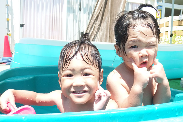 水遊び②
